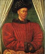 FOUQUET, Jean Portrait of Charles VII of France dg oil painting